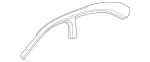 2136301902 - Side Walls: Roof Frame for Mercedes-Benz: E300, E350, E43 AMG Image