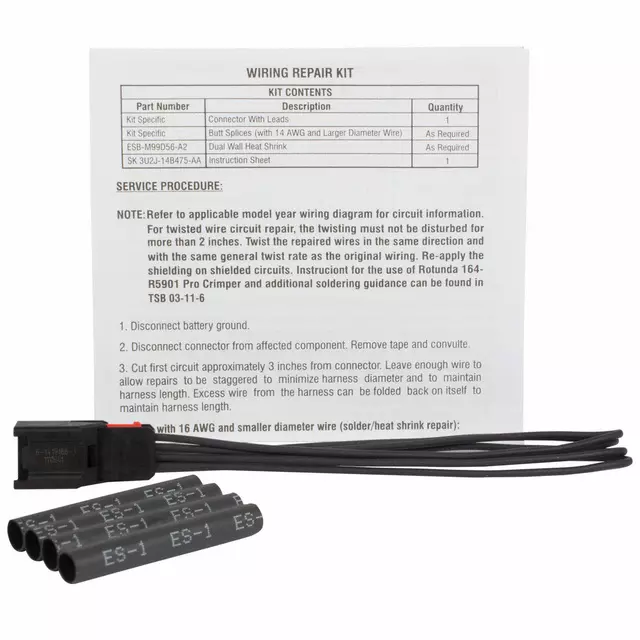 3U2Z14S411KNA - : Wire Assembly for Ford Image
