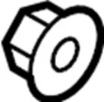 809991UX0A - Body: Bumper Cover Lower Clip for Infiniti Image