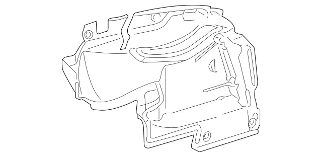 17169006009E30 - Body: Trunk Side Trim for Mercedes-Benz Image