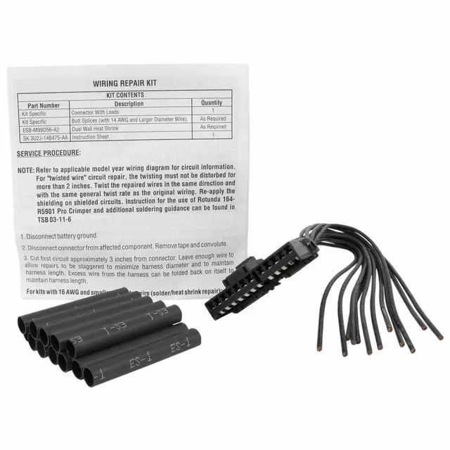 3U2Z14S411BLA - : Wire Assembly for Ford Image