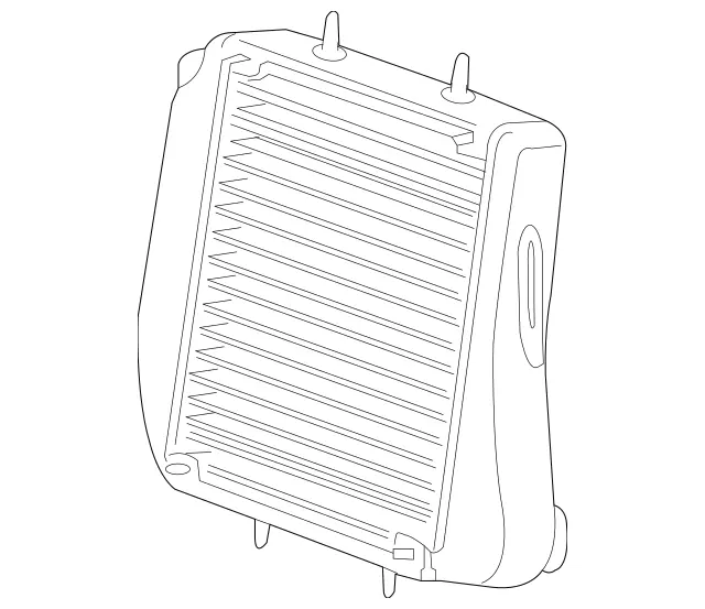 2095000600 - Radiator: Cooler for Mercedes-Benz: C63 AMG, CLK63 AMG, CLS63 AMG, E63 AMG, SL63 AMG, SL65 AMG Image image