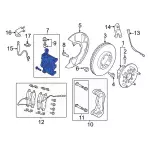 LK4Z2B121B - Brakes: Caliper for Ford: E-Transit, Transit-150, Transit-250, Transit-350, Transit-350 HD Image