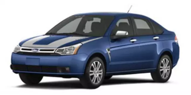 8S4Z6320000AA - Exterior: Graphics Kit, White/Orange for Ford: Focus Image