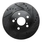 63376067R - : DFC Brake Rotor - Drilled and Slotted - Black for DYNAMIC FRICTION Image