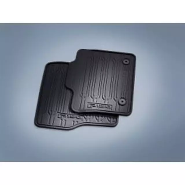 FL3Z1513086BA - : Floor Mats - All-Weather Thermoplastic Rubber, Front, Regular Cab, Black for Ford: F-150 Image