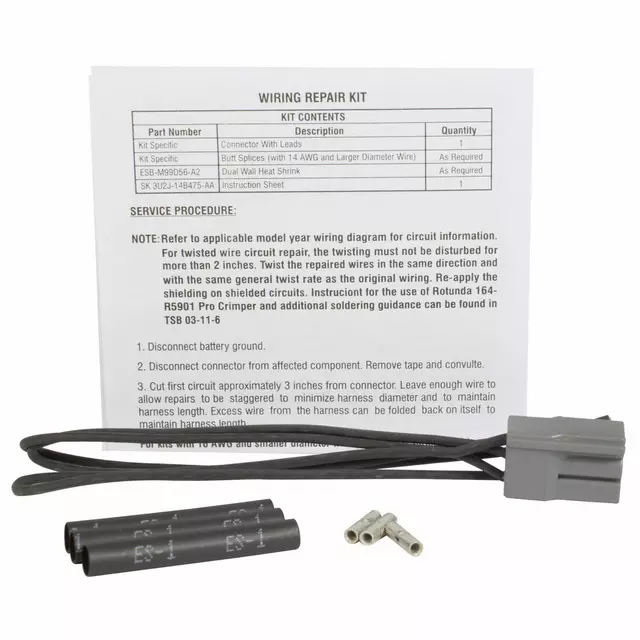 3U2Z14S411VYA - : Wire Assembly for Ford Image