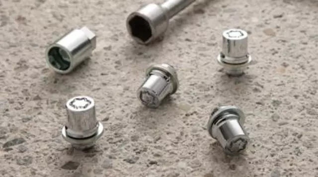 2005-2025 Toyota Wheel Key Locks - Clear Chrome Finish, Steel - Toyota (0027600900)