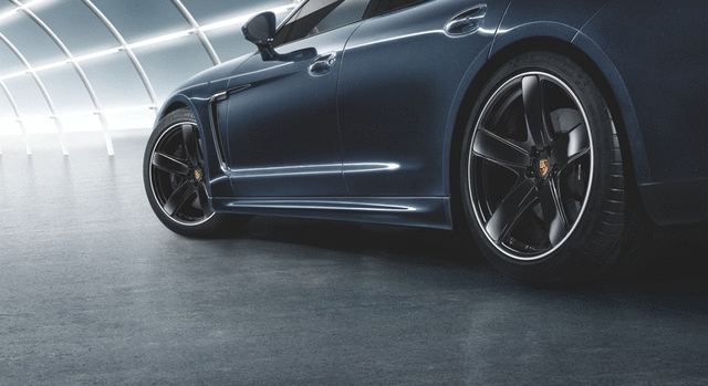 97004480198 - Exterior: 2014-2016 Porsche Panamera - Sportdesign Side Skirts for Porsche: Panamera Image