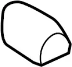 86404JJ60A - Body: Headrest Pad for INFINITI: G37, Q60 Image