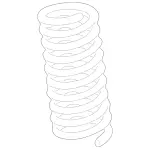 1703210004 - : Front Axle Spring for Mercedes-Benz: C220, C230, C280, SLK230, SLK320 Image