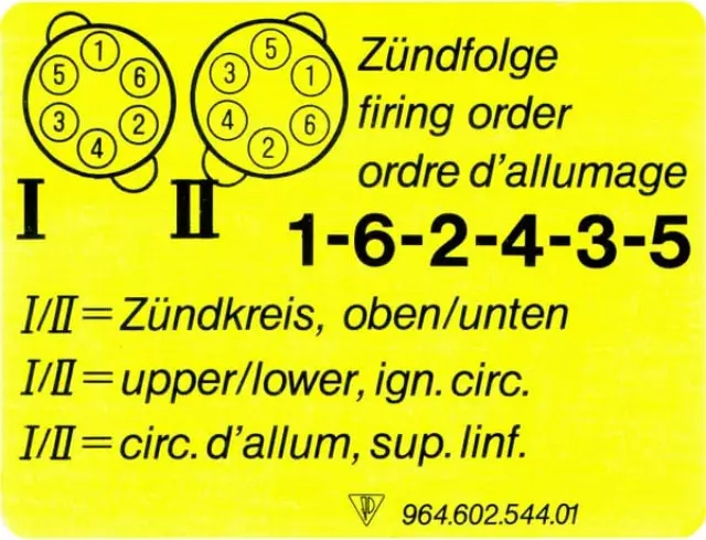 96460254401 - Body: Info Label for Porsche: 911 Image