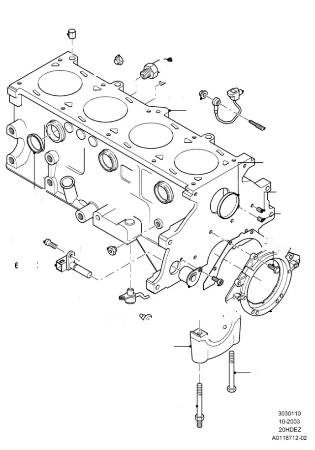 F5RZ6C315AA - Electrical: Crankshaft Sensor for Ford Image