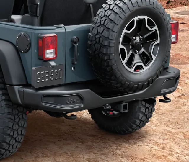 82213654 - Exterior Accessories: 82213654 Rubicon 10th Anniversary Off Road Rear Bumper Jeep Wrangler JK (2007-2018) Mopar OEM for Jeep: Wrangler, Wrangler JK Image