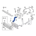MB3Z6F073C - Cooling System: Outlet Duct for Ford: Bronco, Ranger Image