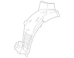 2046901030 - : Fender Liner for Mercedes-Benz Image