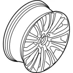 FA1Z1007G - Suspension: Wheel, Alloy for Lincoln: MKX Image