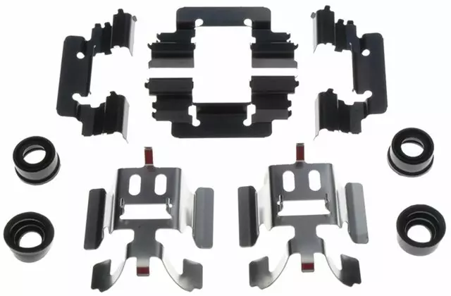 19261324 - : Front Disc Brake Caliper Hardware Kit with Clips and Bushings for GM Image