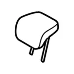 F1EZ58611A08HB - Body: Headrest for FORD Image
