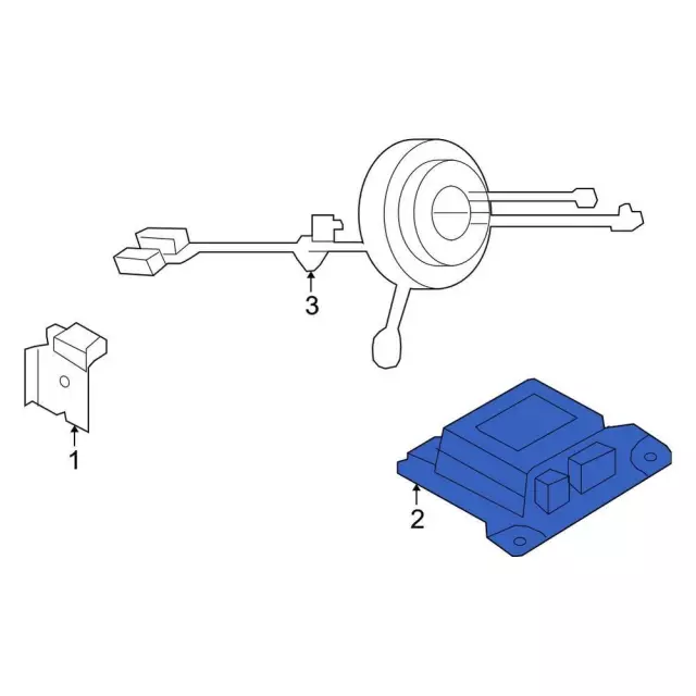 Sensor Assembly Air Bag - Ford (LC2Z-14B321-C)