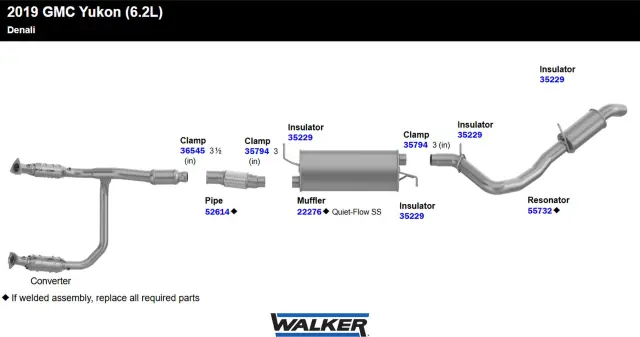 36545 - Exhaust: Exhaust Clamp for Walker Exhaust Image