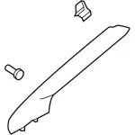 GM5Z5803599AB - : OEM NEW 2012-2018 Ford Focus Left Windshield Pillar Trim Molding GM5Z-5803599-AB for Ford: Focus Image