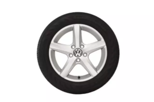 5K00714968Z8 - : 16 Inch Aspen Winter Wheel - Brilliant Silver for Volkswagen: Golf, Golf SportWagen, Jetta Image