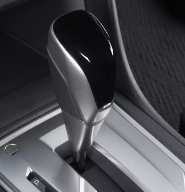 35160FL01B - Interior: Leather Shift Knob - Silver Accent for Subaru: Crosstrek, Impreza Image