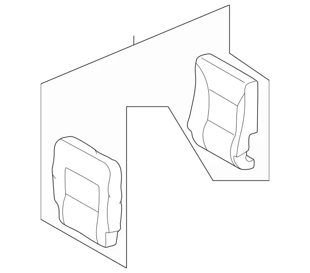 46392051047C12 - Body: Seat Back Assembly for Mercedes-Benz Image