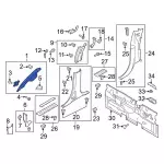 ML3Z1503598CA - Body: Windshield Pillar Trim for Ford Image