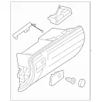 25168012919D84 - : Glove Box for Mercedes-Benz Image