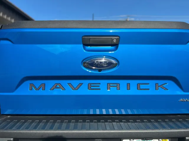 VPZ6Z9942528AA - Exterior: Carbon Fiber Domed Tailgate Lettering Inserts for Ford: Maverick Image