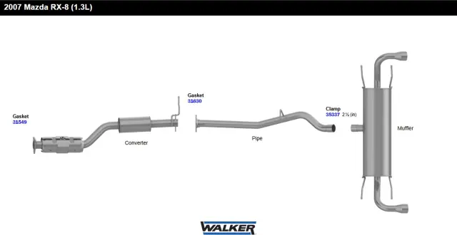 31630 - Gaskets: Exhaust Pipe Flange Gasket for Walker Exhaust Image