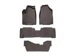 47576153 - : Cocoa FloorLiner™ DigitalFit®, Front, 2nd Row &amp; 3rd Row for WeatherTech Image