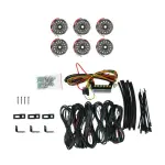 91040 - : KC Cyclone V2 LED Rock Light - 6-Light System - Clear - 5W Flood Beam for KC HiLiTES Image
