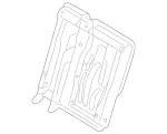 1639201532 - : Backrest Frame for Mercedes-Benz Image