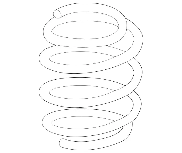 2043210504 - Springs, Suspension and Hydraulic Components: Helical Spring for Mercedes-Benz: C250, C300, C350 Image image