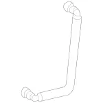 1638601992 - Windshield Washer, Emergency Equipmt: Hose for Mercedes-Benz Image