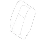 16793077018V48 - Body: Seat Back Cover for Mercedes-Benz Image