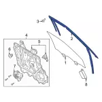 LB5Z7821597C - : 2020-2024 Ford - Run Channel for Ford: Explorer, Police Interceptor Utility Image