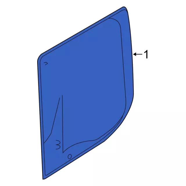 LK4Z6142006A - Body: Rear Glass for Ford: E-Transit, Transit-150, Transit-250, Transit-350, Transit-350 HD Image