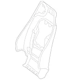 20591050057Q10 - Body: Seat Back Panel for Mercedes-Benz Image