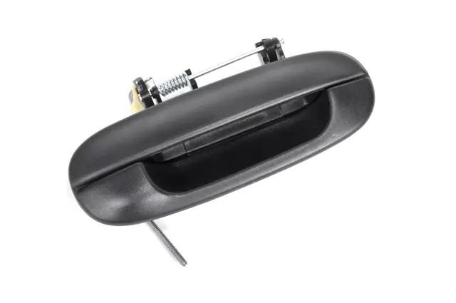 Black Passenger Side Rear Exterior Door Handle with Rod, Nut, and Clip - GM (15811368)