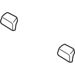 HS7Z54611A08AB - Body: Headrest Cover for Ford: Fusion, Police Responder Hybrid, SSV Plug-In Hybrid Image