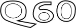 848945CH0A - : Nameplate for INFINITI: Q60 Image