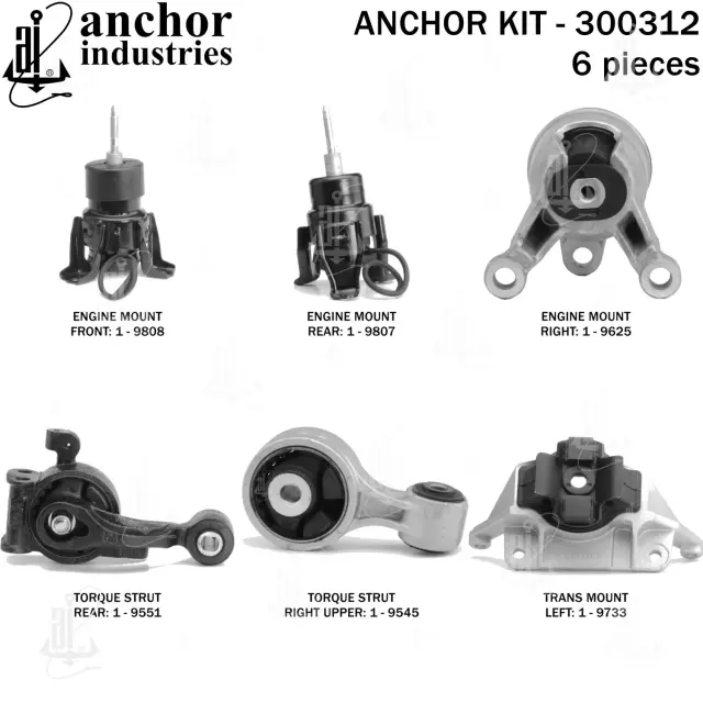 300312 - Engines &amp; Components: Anchor Engine Mount Kit for Anchor Image