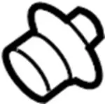 65698EQ30A - Body: Lock Bolt for INFINITI: G20, G25, G35, G37, I30, I35, M45, Q40, Q50, Q60, QX56, QX60, QX80 Image