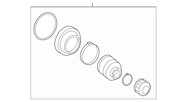 211357009102 - Rear Axle: Boot for Mercedes-Benz Image