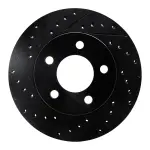 63342015L - : DFC Brake Rotor - Drilled and Slotted - Black for DYNAMIC FRICTION Image