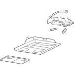 5F9Z74519A70AAD - Body: Overhead Console for Ford: Freestyle Image